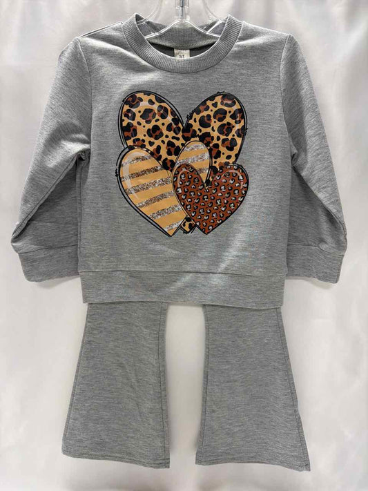 Size 3T Gray Outfit -2pc
