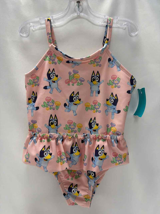 Bluey Size 2T Pink Swimsuit- 1pc