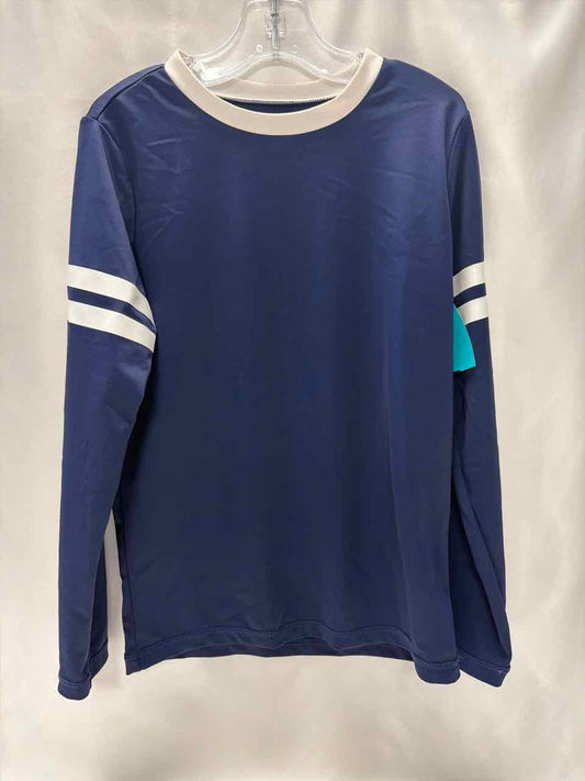 Janie and Jack Size 7 Navy Rash Guard Top