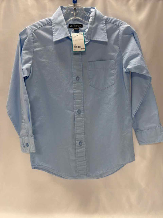 George Size 6/7 Baby Blue Shirt- Casual