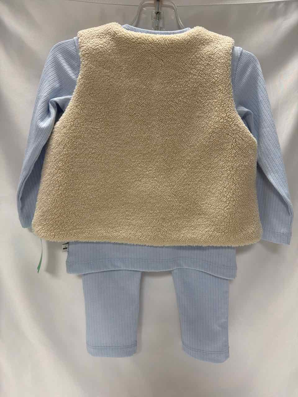 Size 12 Months Baby Blue Gently Used Outfit- 3pc